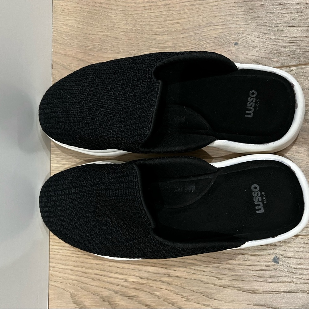 Lusso Black Slip-On Shoes